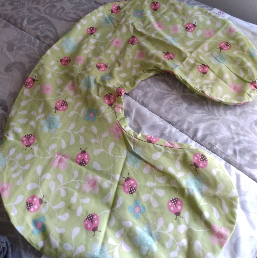 Boppy Pillow Slip Cover  Lady Bug Print